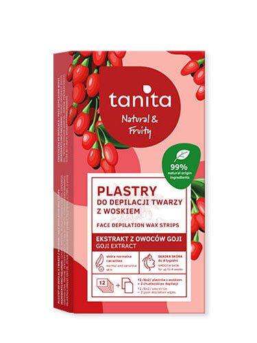 Tanita Face Depilation Wax Strips Goji 12kpl