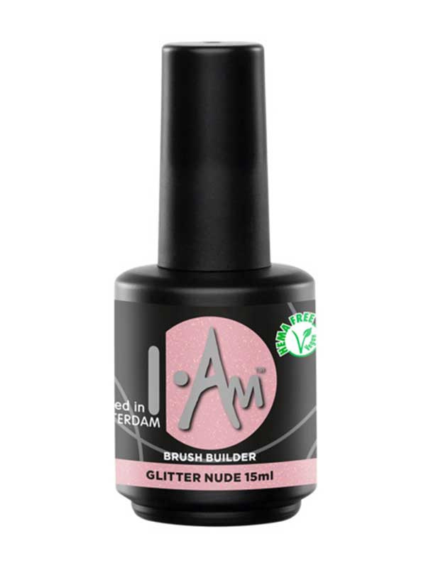 I.Am Brush Builder, Glitter Nude 15 ml