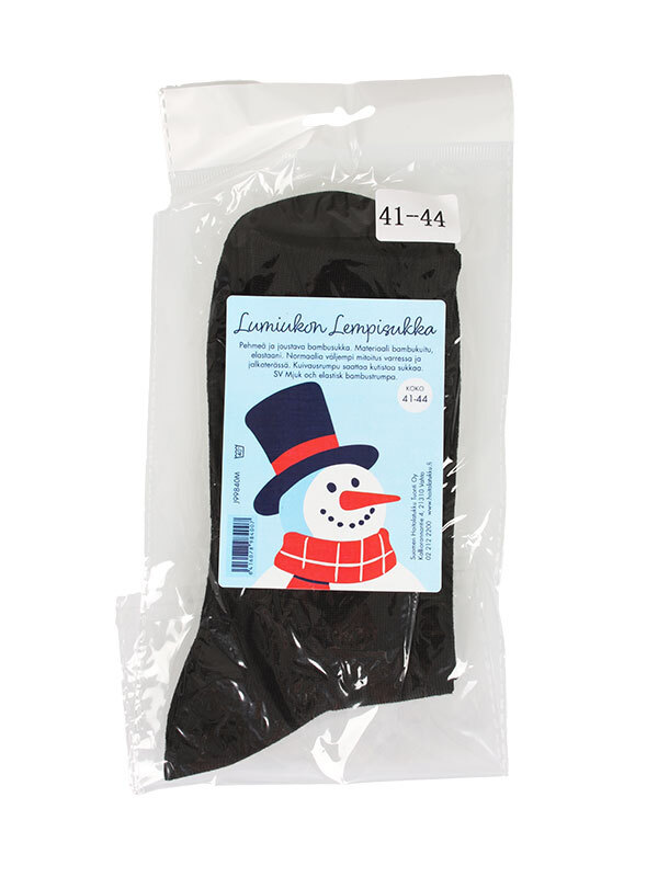 Lumiukon Lempisukka 41-44 Musta