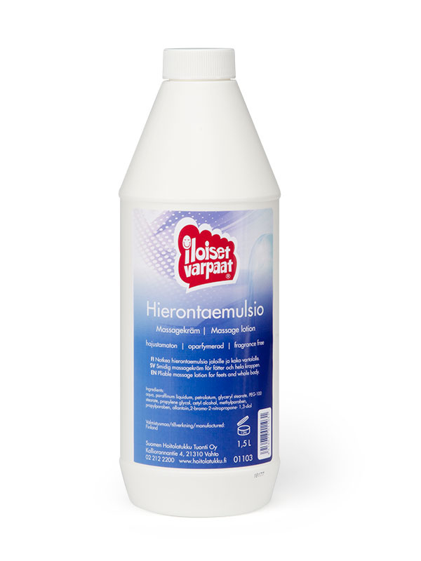 Iloiset Varpaat Hierontaemulsio Hajustamaton 1,5 L