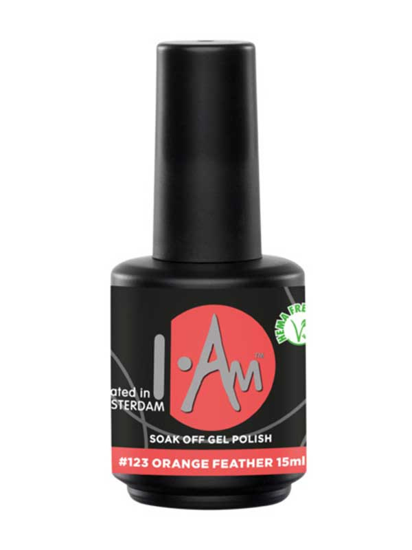 I.Am Soak Off Gel Polish #123 Orange Feather 7 ml