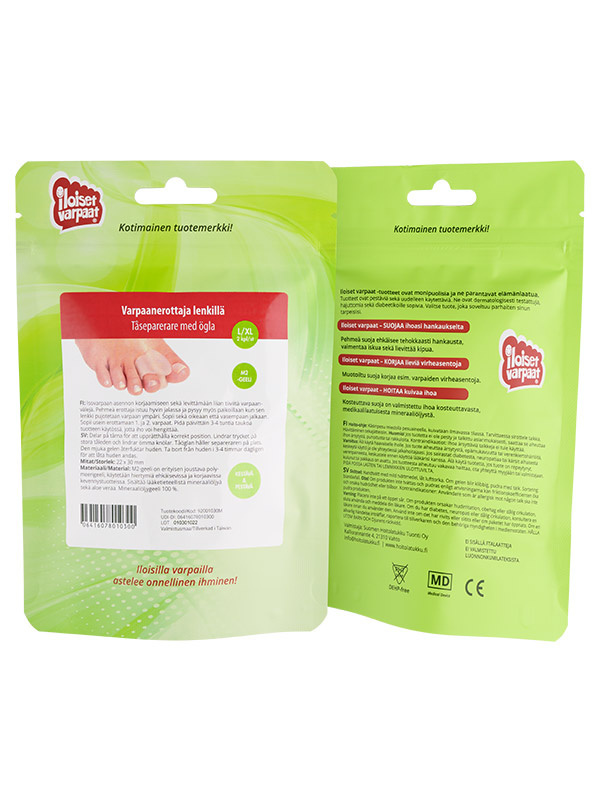 Varpaanerottaja lenkillä, koko L/XL 2kpl - Image 2