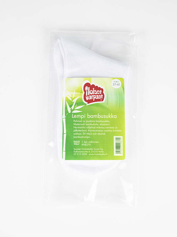 Iloiset Varpaat Lempi Bambusukka 37-40, Valkoinen