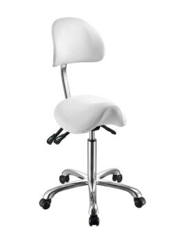 Satulatuoli Samba selkänojalla, valkoinen