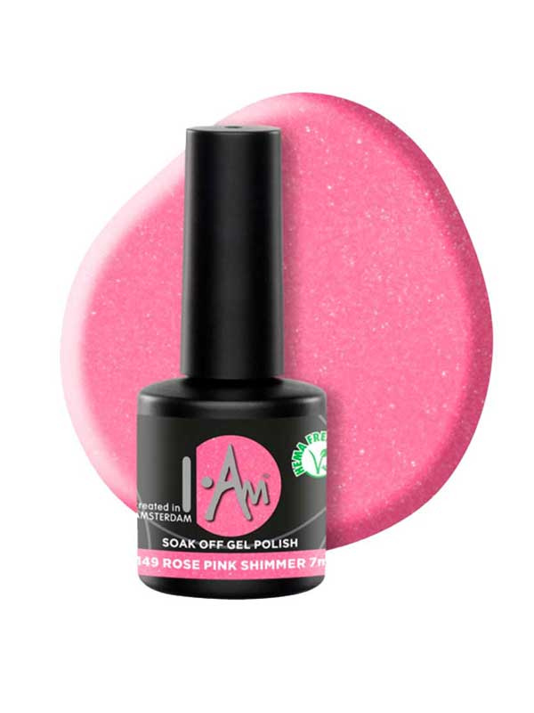 I.Am Soak Off Gel Polish #149 RosePinkShimmer 7 ml