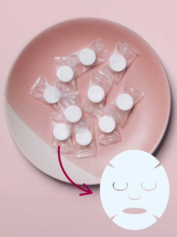 Puristettu kangasnaamio 20 kpl