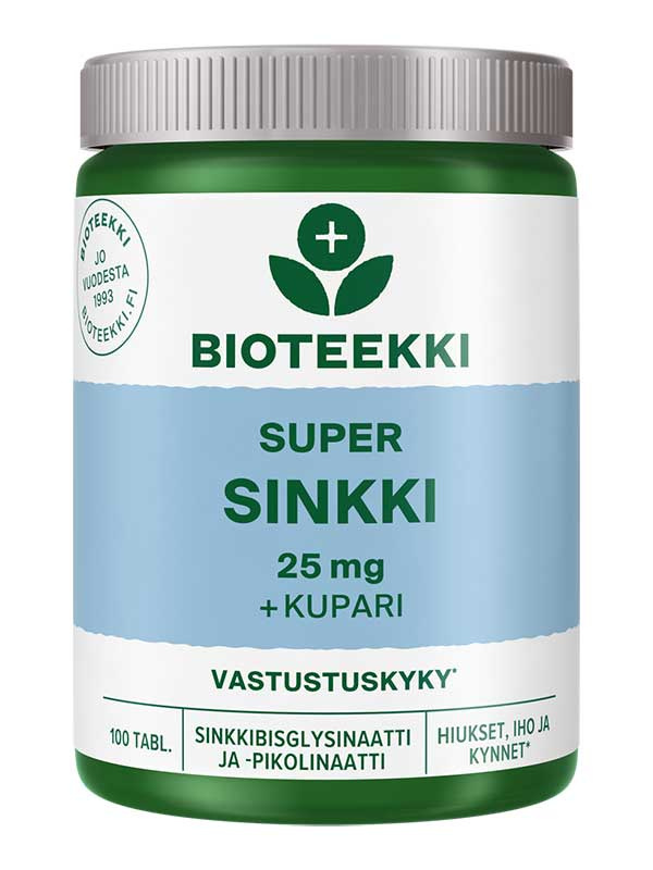 Bioteekki Super Sinkki 100 tabl