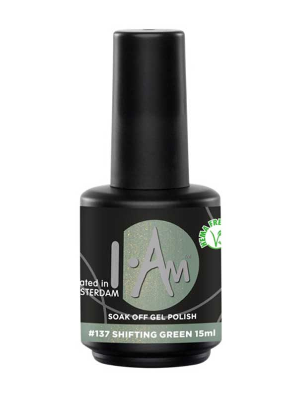 I.Am Soak Off Gel Polish #137 Shifting Green 7 ml