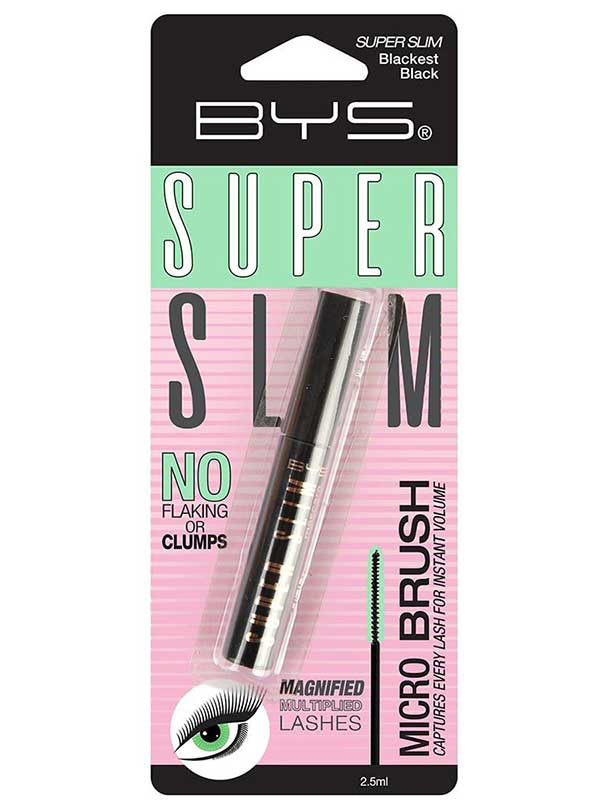 BYS Super Slim Mascara, musta 2,5 ml - Image 3