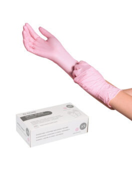 a-care Nitriilikäsine Pinkki XS 100 kpl