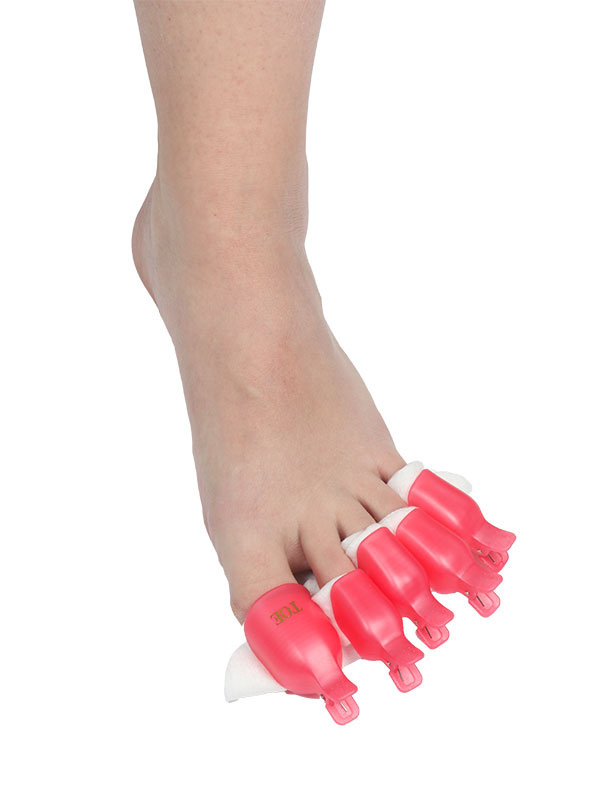 Geelilakan poistoklipsit varpaiden kynsille 5 kpl