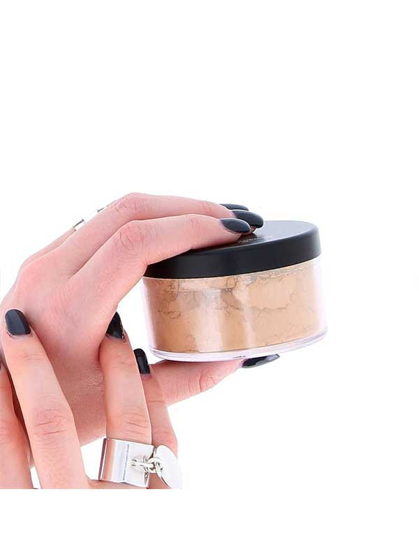 BYS Matte Loose Powder with puff Natural Beige 12g - Image 2