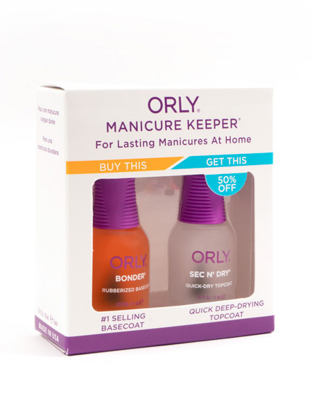 Orly Bonder Basecoat + Sec´N dry KIT, 2 x 11 ml