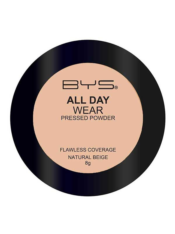 BYS All Day Wear Pressed Powder Natural Beige 8 g