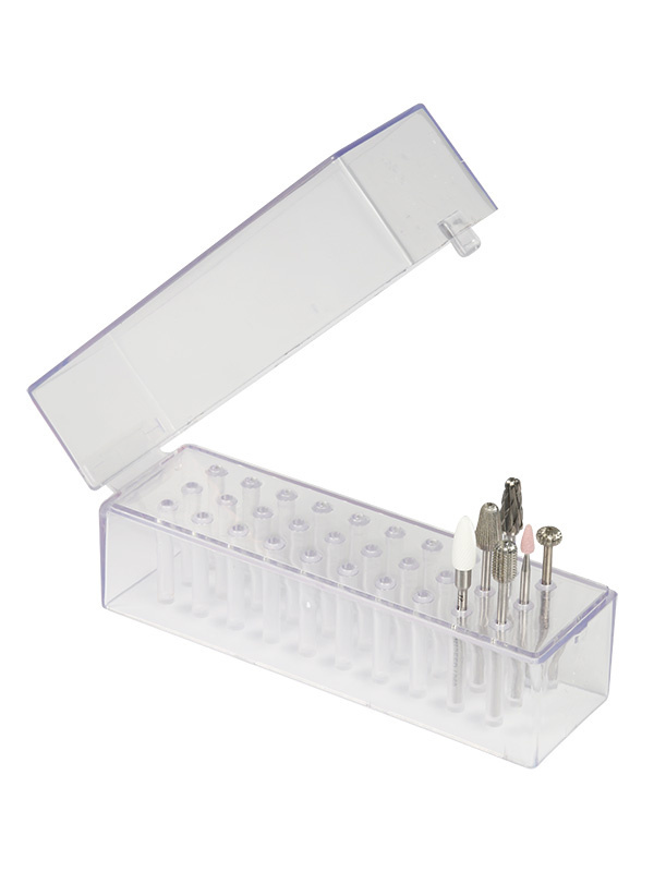 Poranterien säilytysrasia 30 terälle, läpinäkyvä