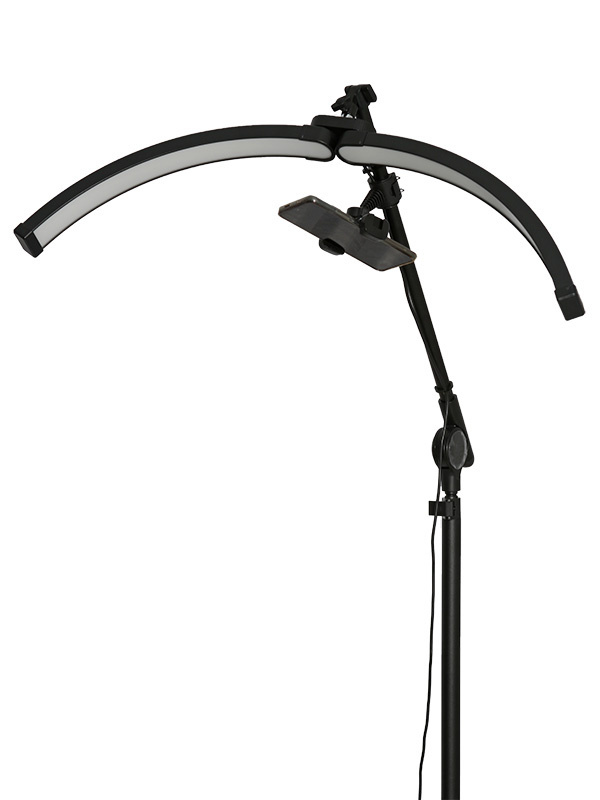 LED Halfmoon somelamppu musta - Image 4