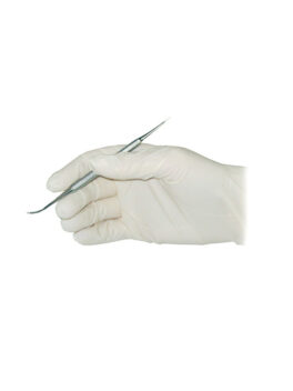 Suojakäsine LATEX (kumia) koko S 100 kpl