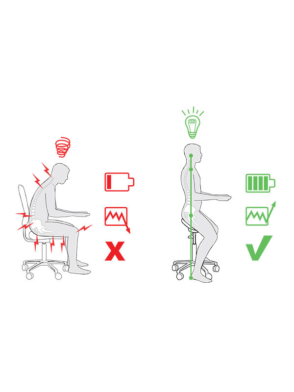 Salli SwingFit-satulatuoli, normaali Steel Gray - Image 3