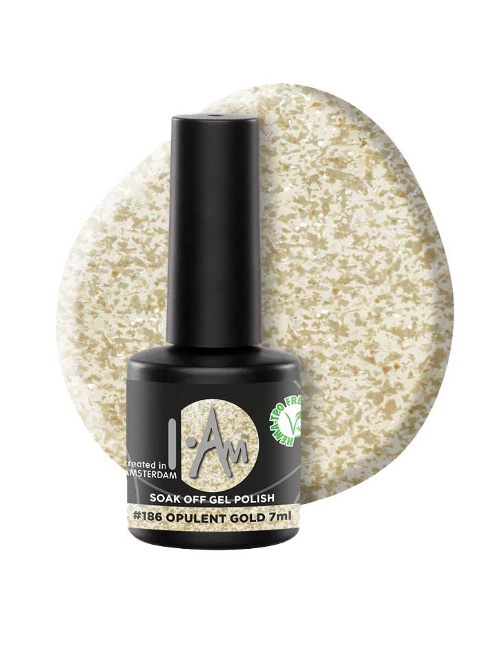 I.Am Soak Off Gel Polish #186 Opulent Gold 7 ml