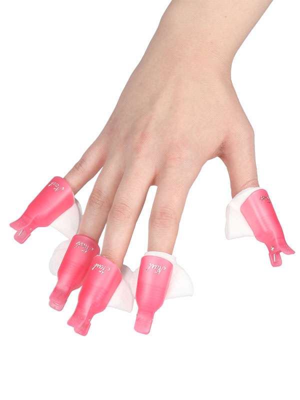 Geelilakan poistoklipsit sormien kynsille 10 kpl