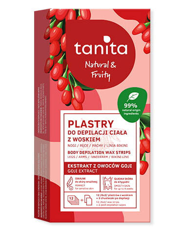 Tanita Body Depilation Wax Strips Goji 12kpl