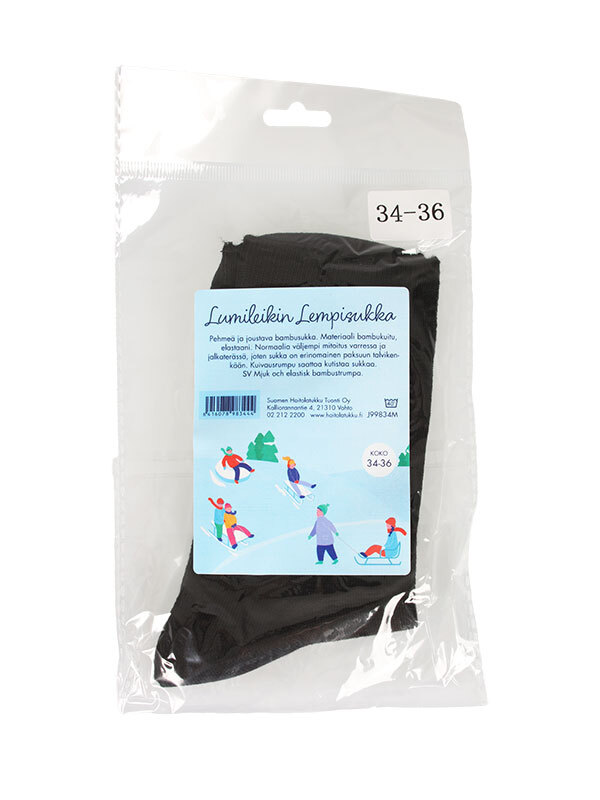 Lumileikin Lempisukka 34-36 Musta