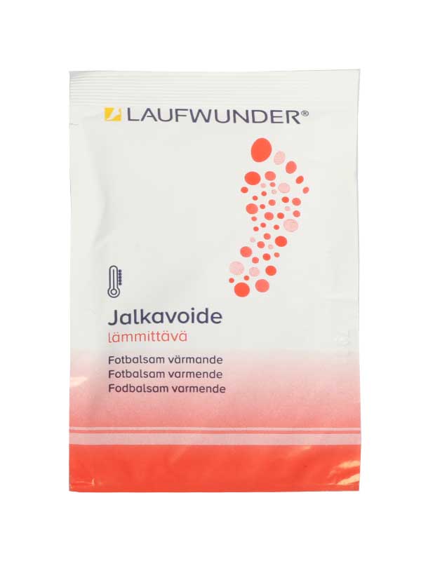 Laufwunder lämmittävä jalkavoide, punainen näyte