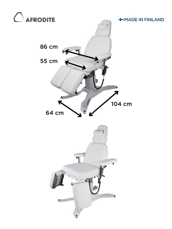 Afrodite GEN2 LUX hoitotuoli 3 moottoria ROSE - Image 2