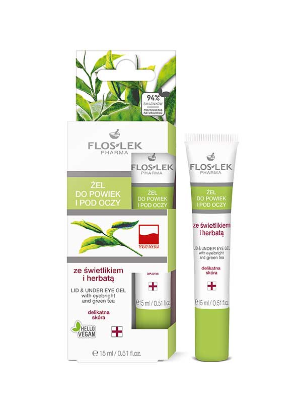 FLOSLEK Lid&under eye gel 15ml, green tea