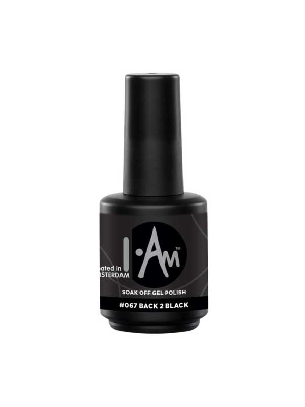 I.Am Soak Off Gel Polish #067 Back to Black 7 ml