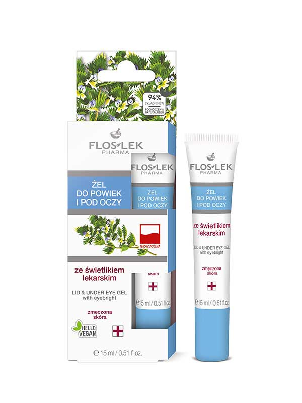 FLOSLEK Lid&under eye gel 15ml, pantenol