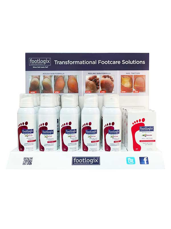 Footlogix "Refresh" tuotemyyntiteline+ tuotteet