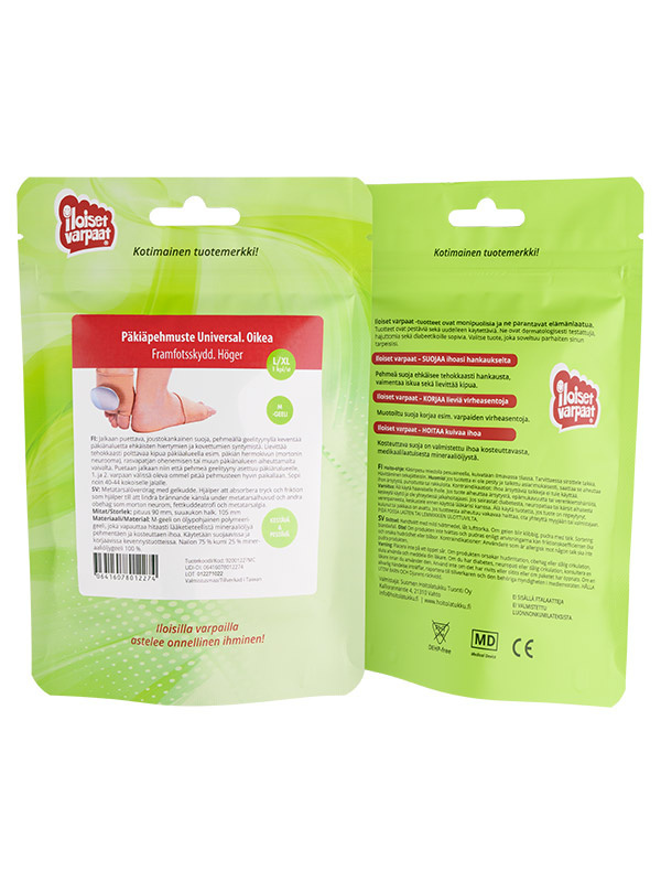 Päkiäpehmuste Universal, koko L/XL oikea - Image 2