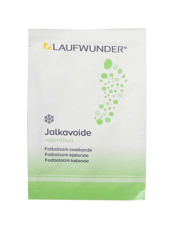 Laufwunder viilentävä jalkavoide, vihreä näyte