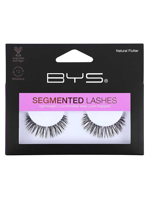 BYS Segmented Lashes tekoripset, Natural 1 pari