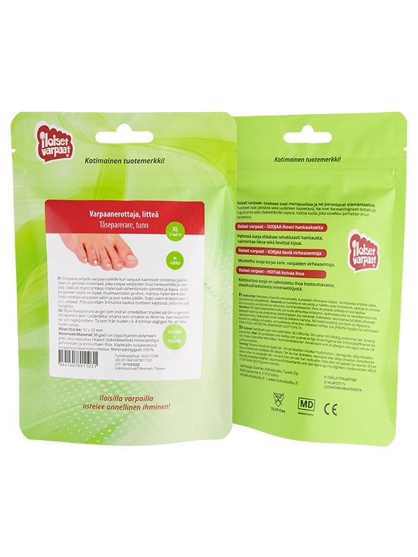 Litteä varpaanerottaja, koko XL 2kpl - Image 2