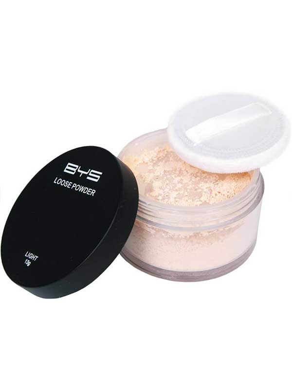BYS Loose Powder with puff, light to medium 13 g - Image 2