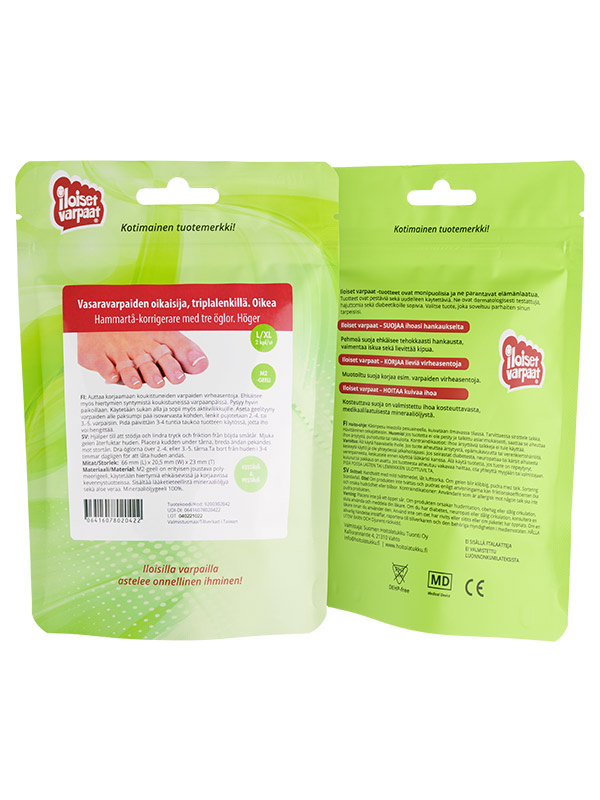 Vasaravarpaiden oikaisija, tripla, L/XL oikea 2kpl - Image 2