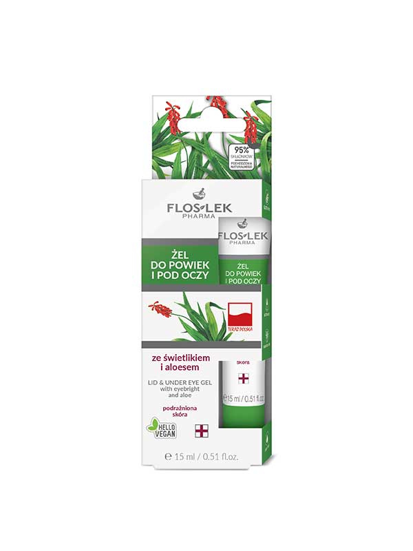 FLOSLEK Lid&under eye gel 15ml, aloe vera