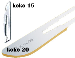 Diamantine turvaveitsenterä #20 100 kpl, steriili