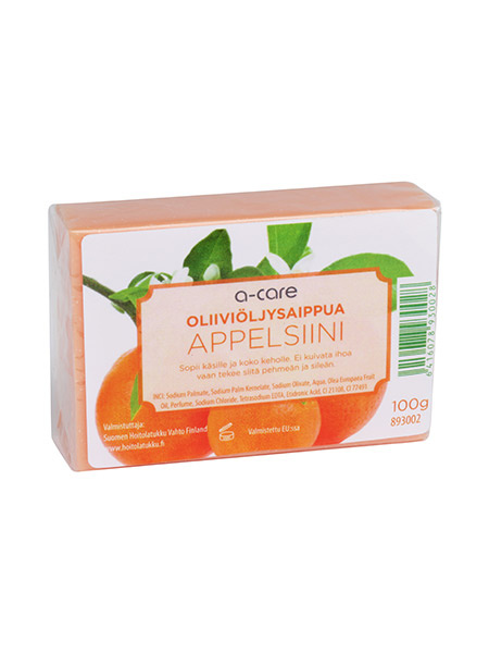 a-care Oliiviöljysaippua Appelsiini 100 g
