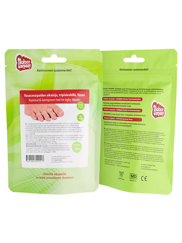 Vasaravarpaiden oikaisija tripla, S/M vasen 2kpl - Image 2