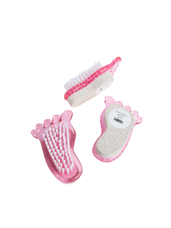 Kynsiharja/ hohkakivi, jalka pinkki 1 kpl