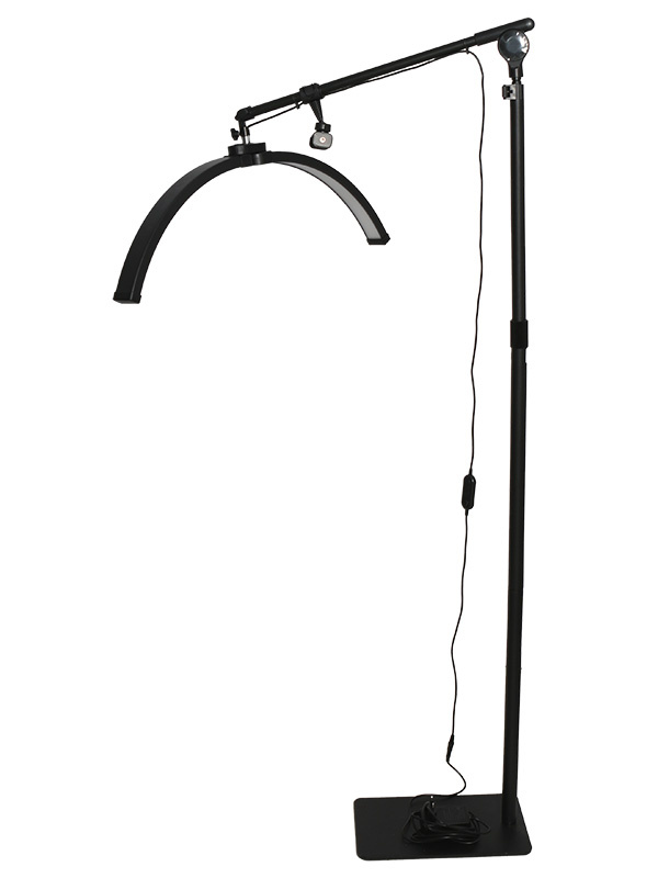 LED Halfmoon somelamppu musta - Image 2