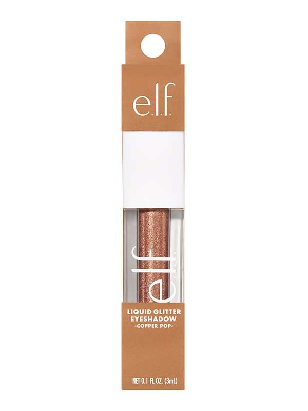 elf Pro Liquid glitter eyeshadow, Copper Pop