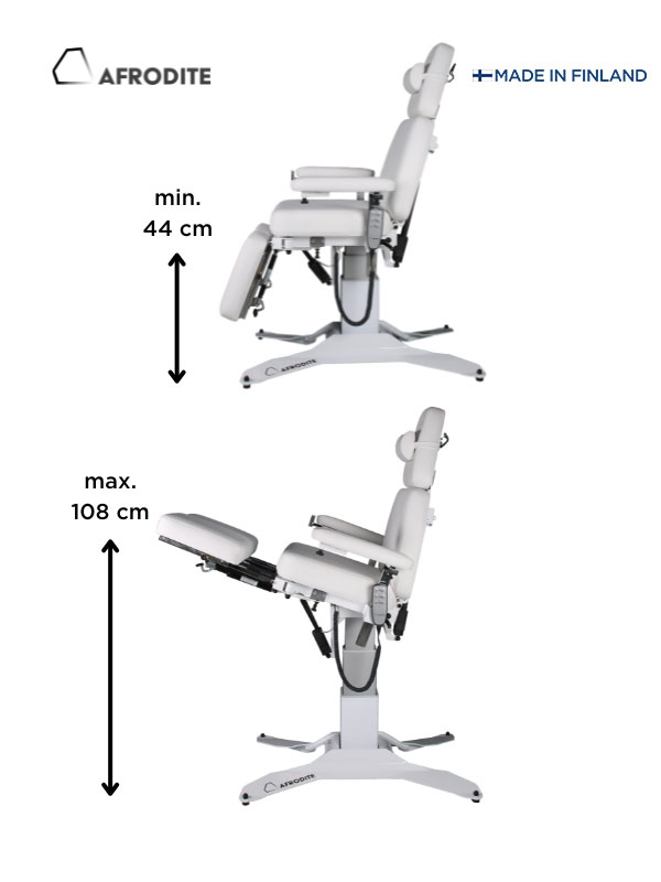 Afrodite GEN2 LUX hoitotuoli 3 moottoria ROSE - Image 3