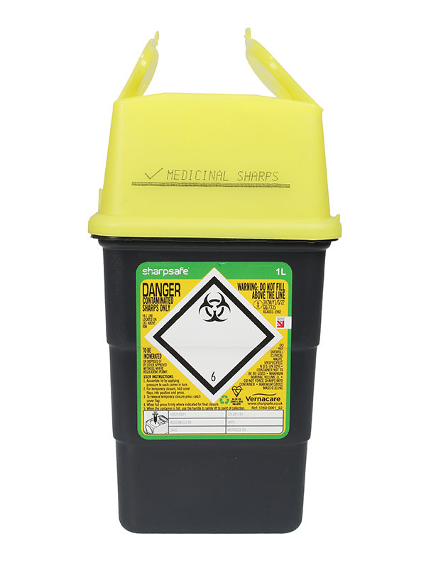 Riskijäteastia 1 litra, Sharpsafe