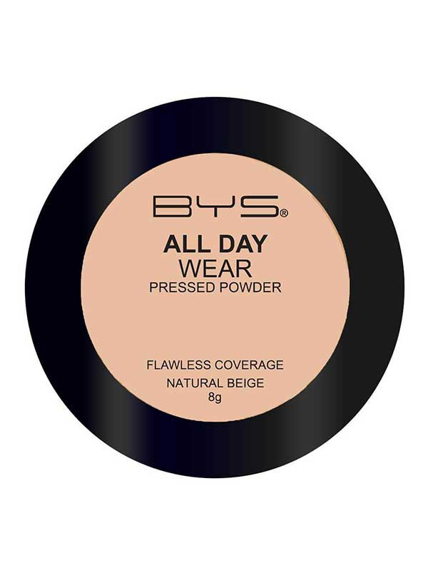 BYS All Day Wear Pressed Powder Natural Beige 8 g