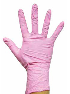 Nitriilikäsine VAALEANPUN, puuteroimaton S 100kpl