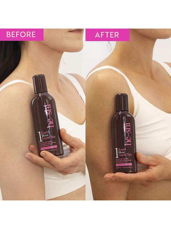He-Shi Rapid 1 Hour Liquid Tan 150ml - Image 3
